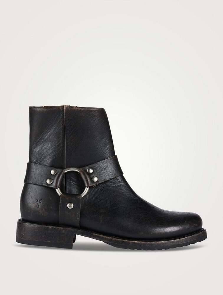 Frye Phillip Leather Moto Harness Boots size 9